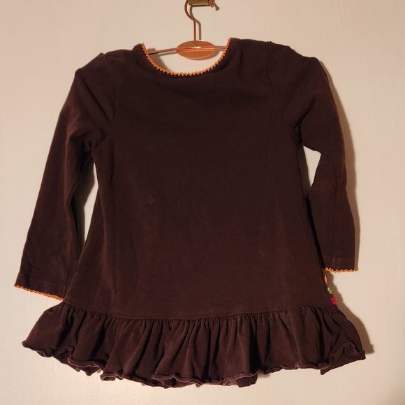 Thanksgiving Outfit by Bonnie Jean, Includes top, pants with turkey applique - Picture 3 of 8